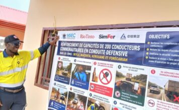 Sécurité routière : Rio Tinto SimFer et HSEC Training & Services forment 200 conducteurs autour du projet Simandou