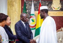 Banque mondiale : Mamadi Doumbouya reçoit le vice-président pour l’Afrique de l’Ouest et du Centre